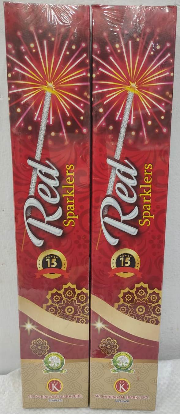 15 Cm Red Sparklers