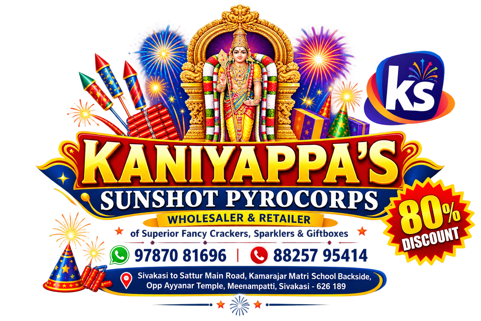 Kaniyappa's Sunshot Pyrocorps — Premium packs and gift boxes